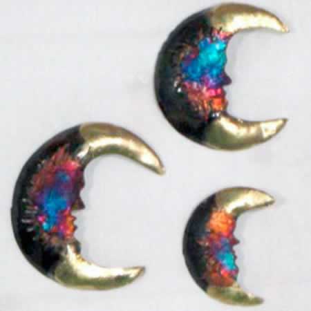 PMA-105     Mini Moons Set of 3 Large 4″ x 3.5″, Medium—-Small—